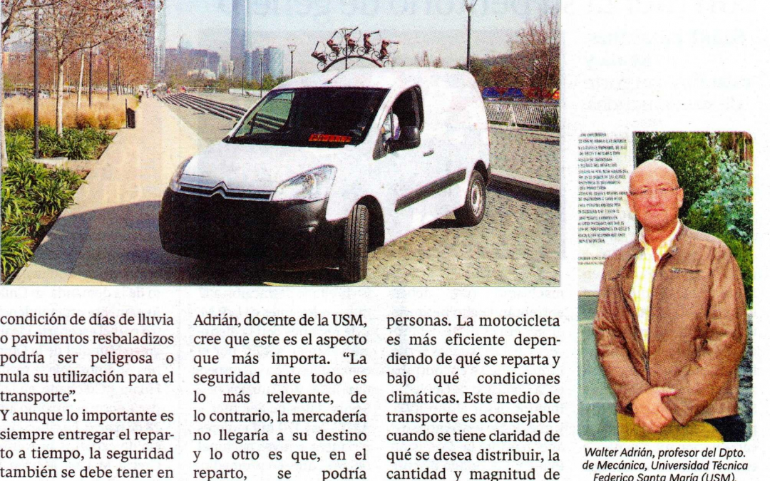 Profesor Walter Adrian, de la carrera de T. U. en Mecánica Automotriz, es entrevistado para reportaje publicado en diario La Cuarta