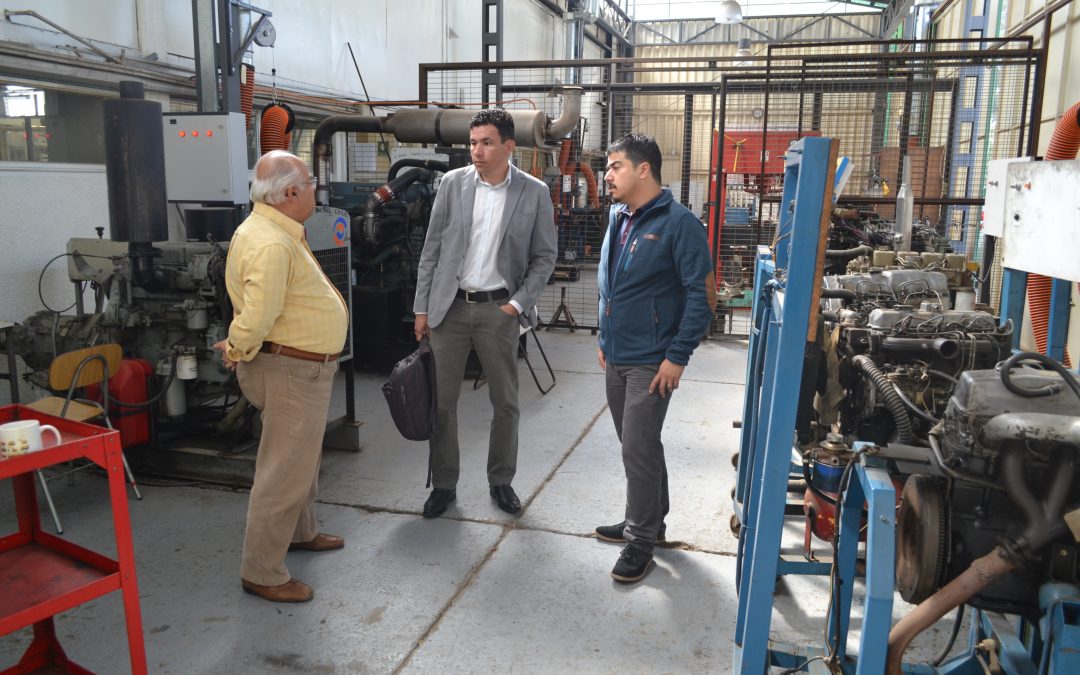 Departamento de Mecánica de la USM genera colaboración mutua con empresa de transportes