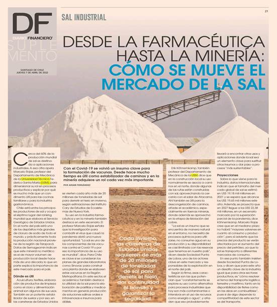 Desde la Farmacéutica hasta la minería: Como se mueve el mercado de la sal